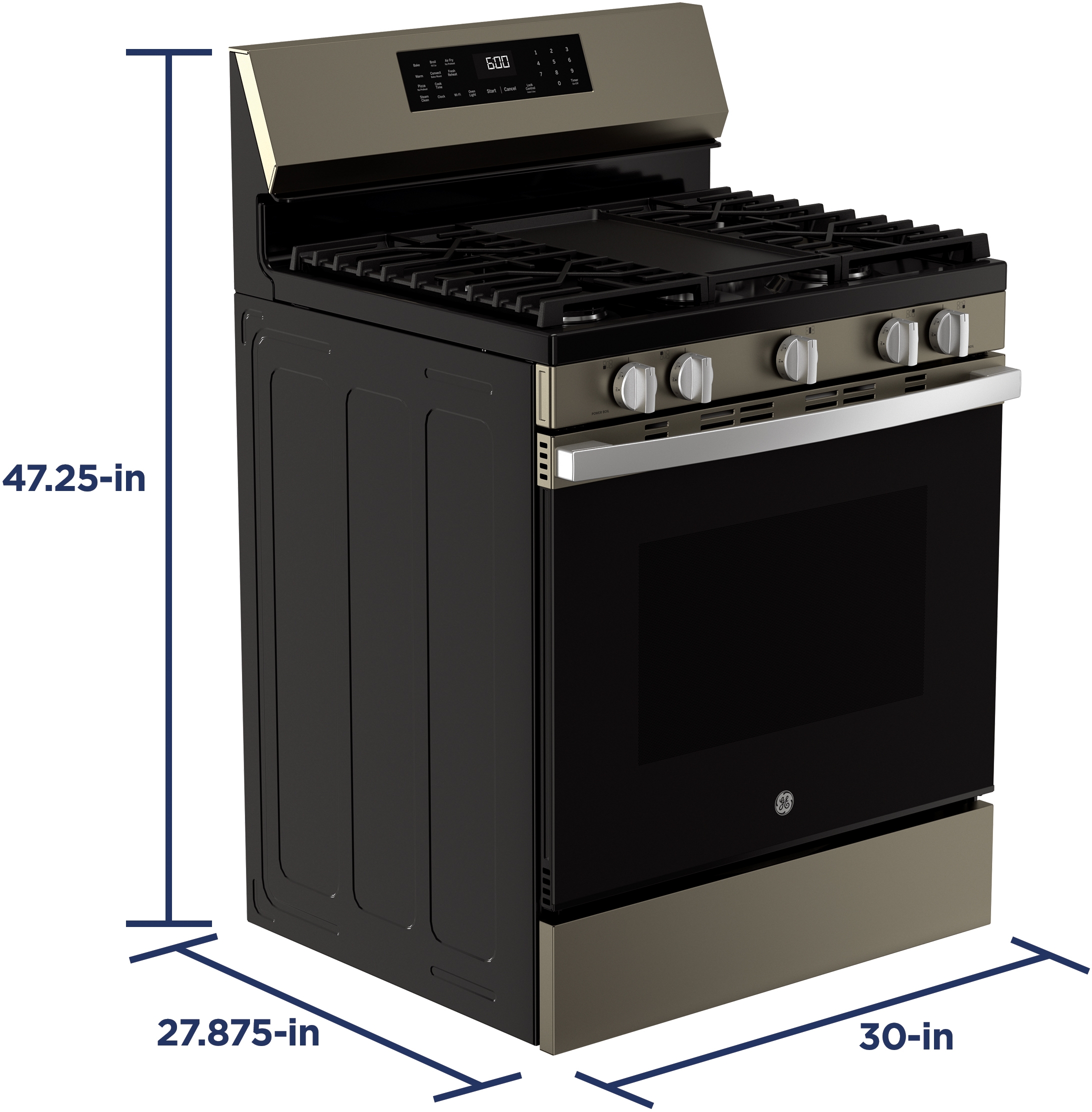 GE GGF600AVES Slate With Stainless Handle