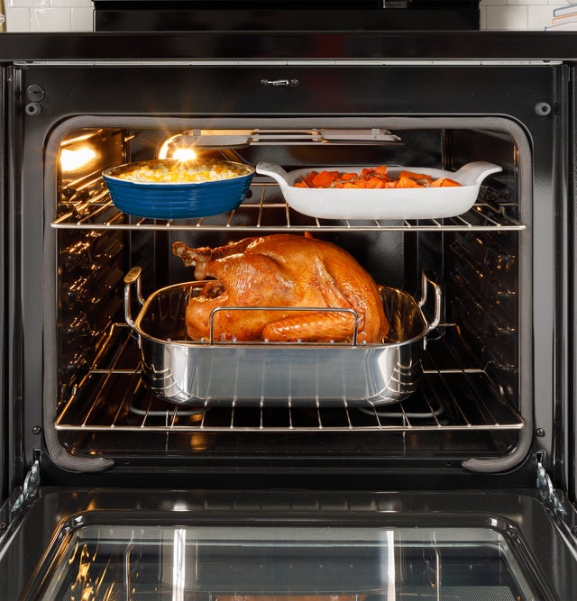 GE GRS500PVSS 30 Inch Slide-In Electric Range with 5 Smoothtop E...