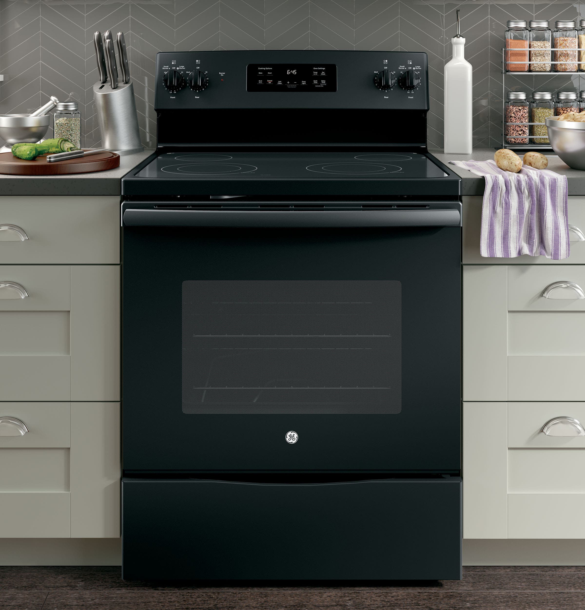 GE JB645DKBB Black