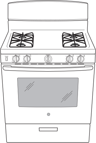 GE JGBS30DEKWW 30 Inch Freestanding Gas Range White | Plesser's