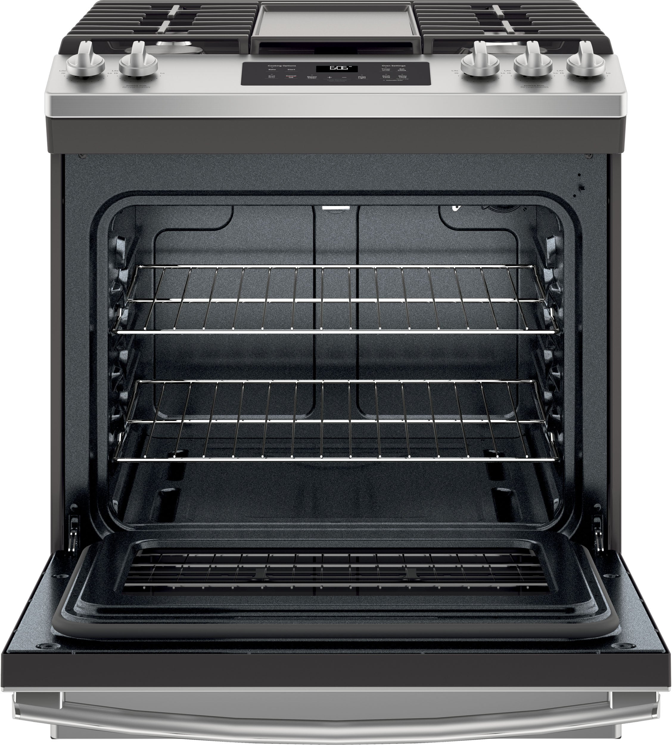 GE JGSS66SELSS 30 Inch Slide-In Gas Range Stainless Steel