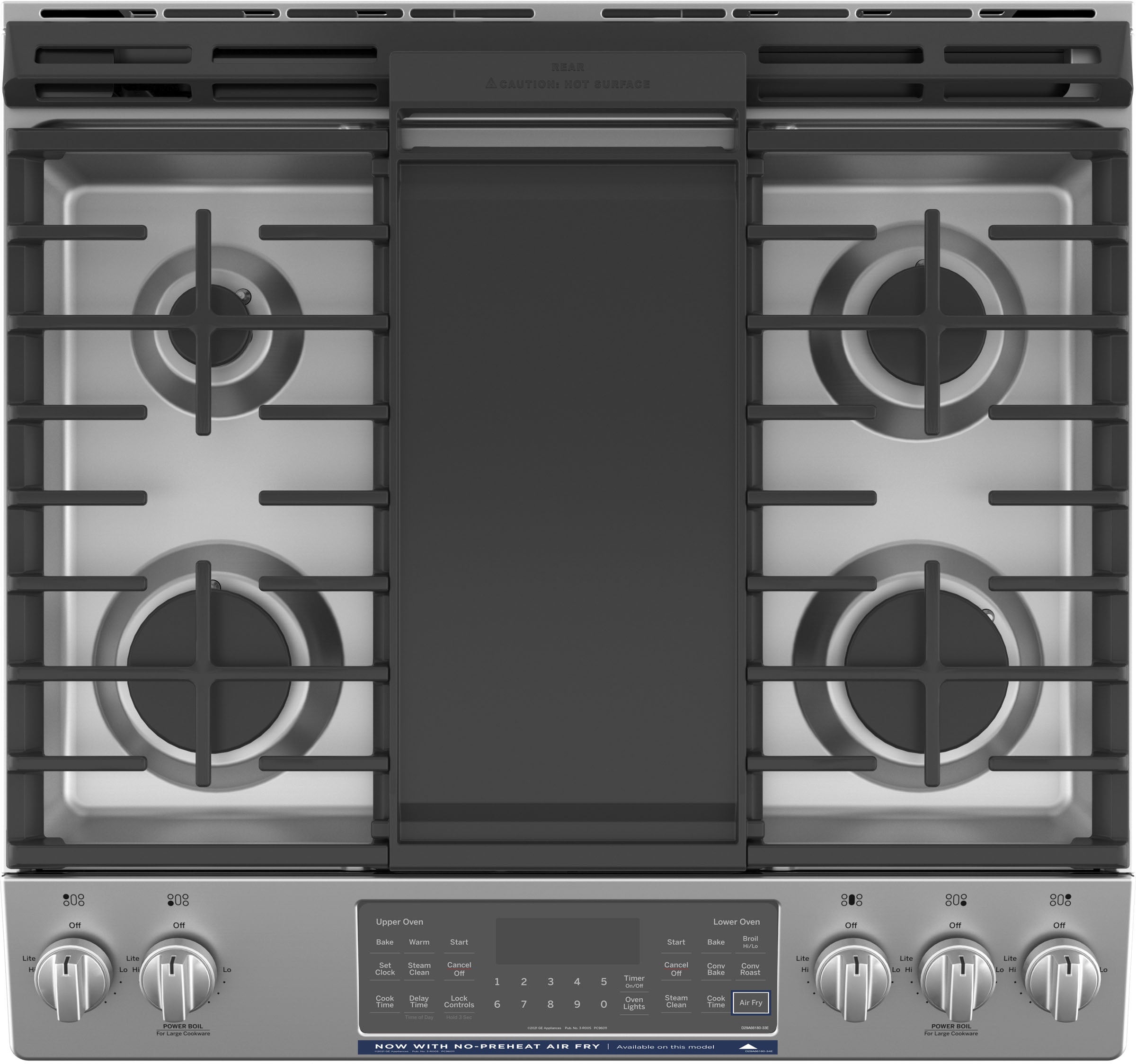 GE JGSS86SPSS 30 Inch Slide-In Double Oven Gas Range Stainless