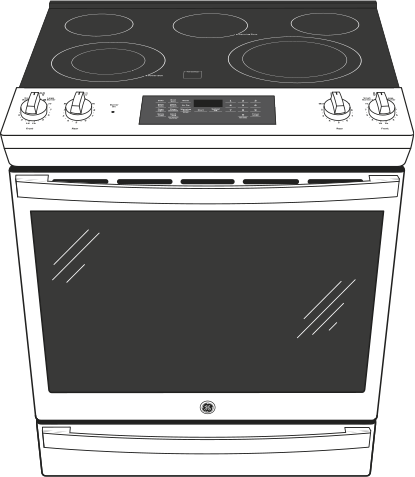 GE JS760FPDS Fingerprint Resistant, Black Slate