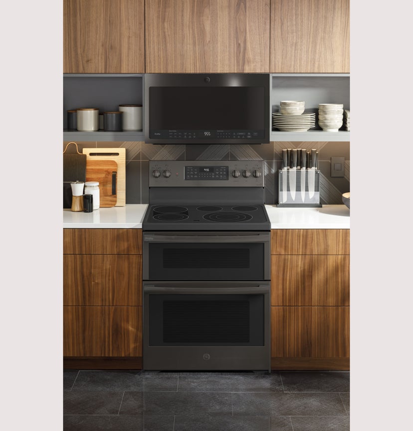 GE PB965BPTS 30 Inch Smart Freestanding Electric Range with 5 R...