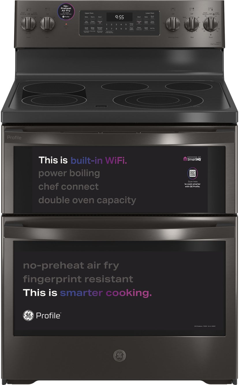 GE PB965BPTS 30 Inch Smart Freestanding Electric Range with 5 R...