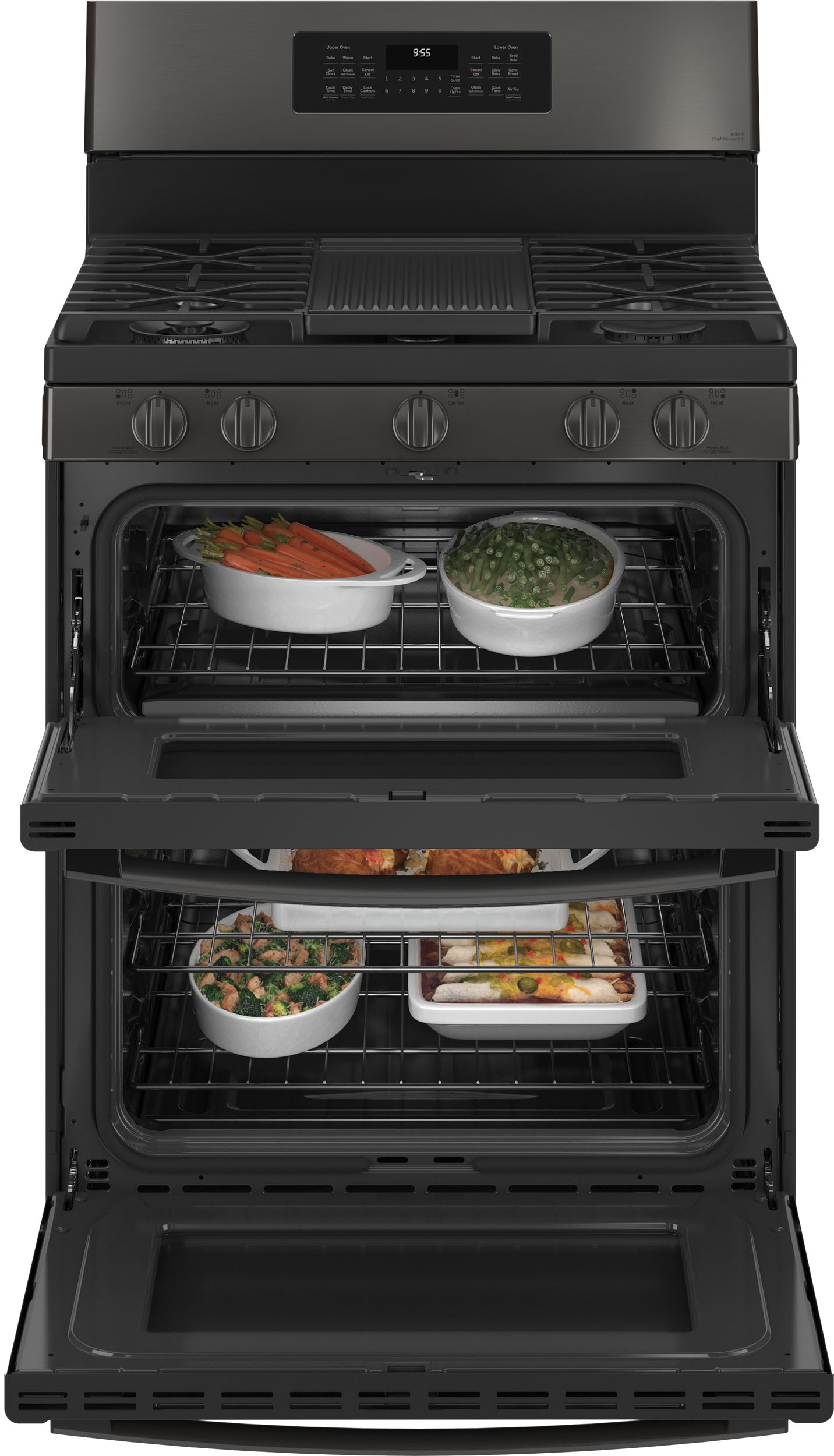 GE PGB965BPTS Black Stainless Steel