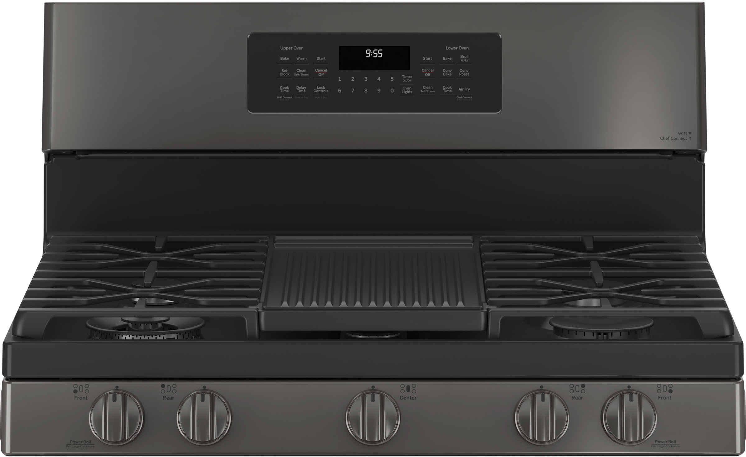 GE PGB965BPTS Black Stainless Steel