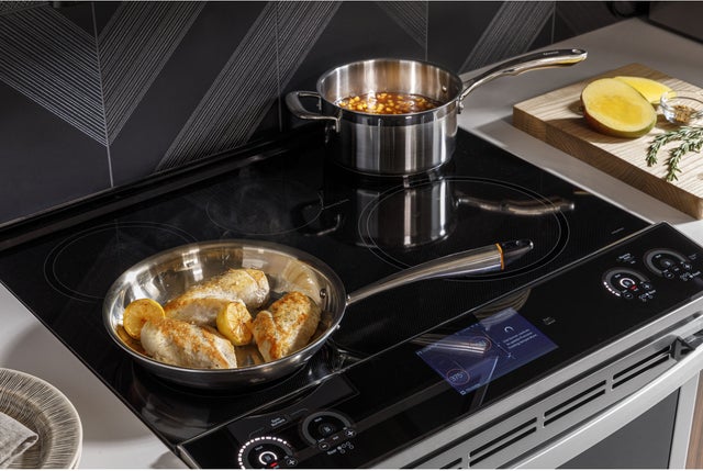 GE PHS93XYPFS 30 Inch Slide-in Induction Range with 5 Induction ...