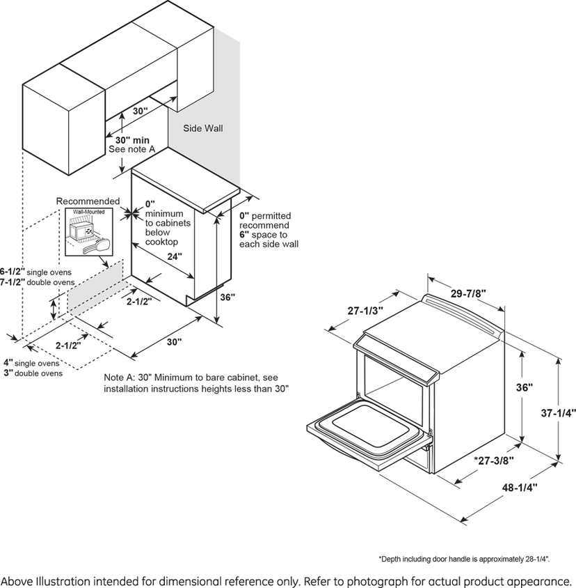 GE PHS93XYPFS 30 Inch Slide-in Induction Range with 5 Induction ...