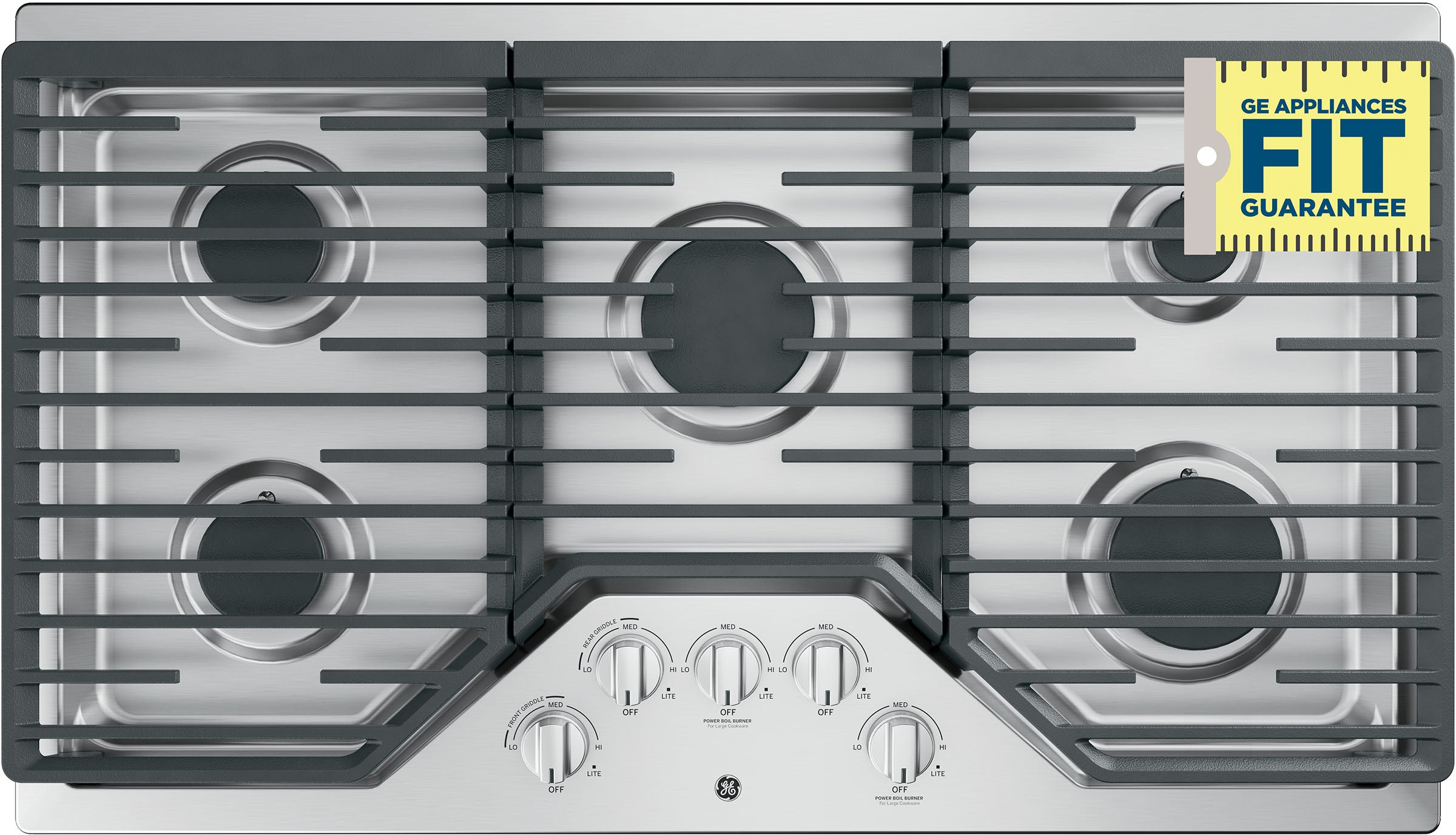 GE JGP5036SLSS 36 Built-In Gas Cooktop Stainless Steel