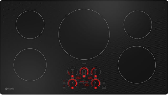 GE PHP7036DTBB 36 Inch Induction Smart Cooktop with 5 Induction E...