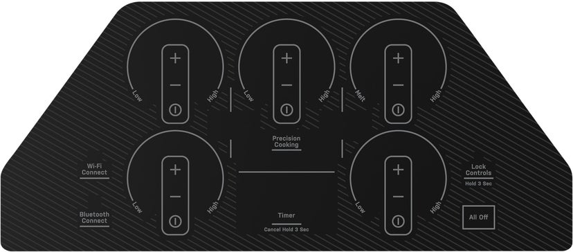 GE PHP7036DTBB 36 Inch Induction Smart Cooktop with 5 Induction E...