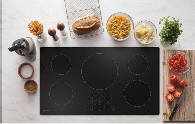 GE PHP7036DTBB 36 Inch Induction Smart Cooktop with 5 Induction E...