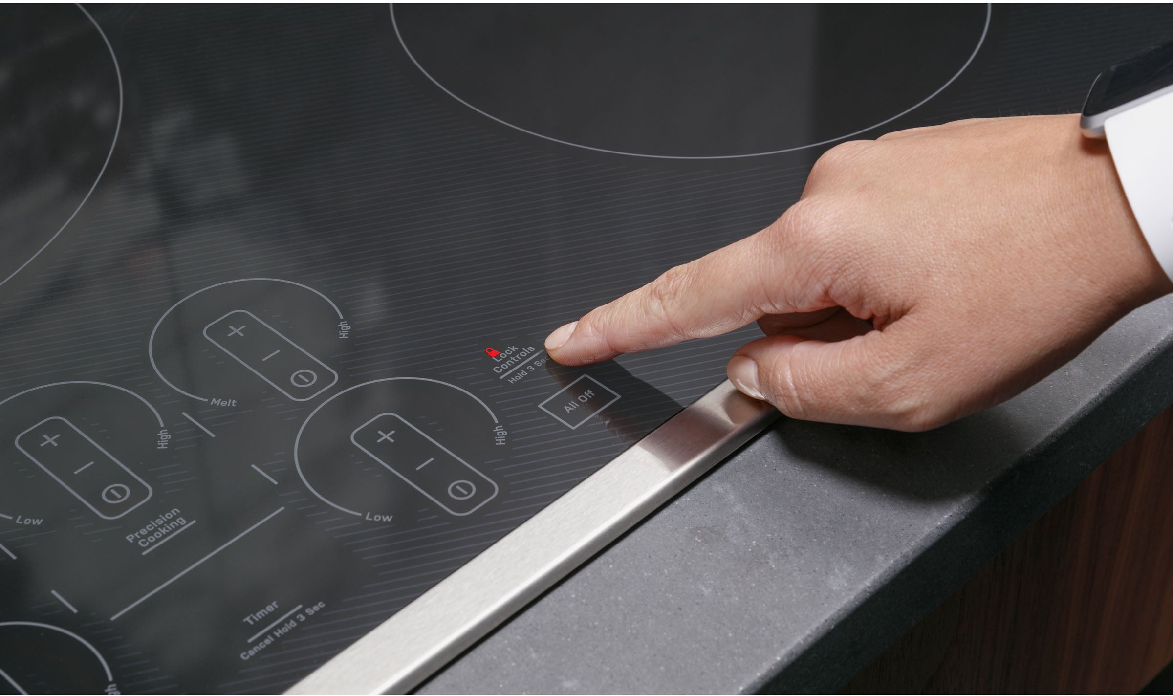 GE PHP9036DTBB 36 Inch Induction Smart Cooktop Black | Plesser's