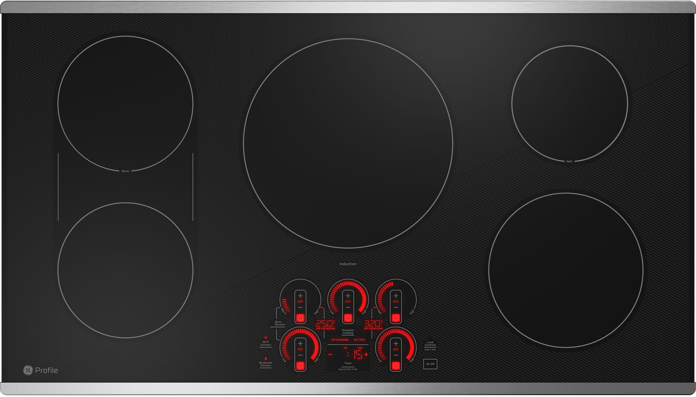 GE Profile 36 Inch Induction Smart Cooktop