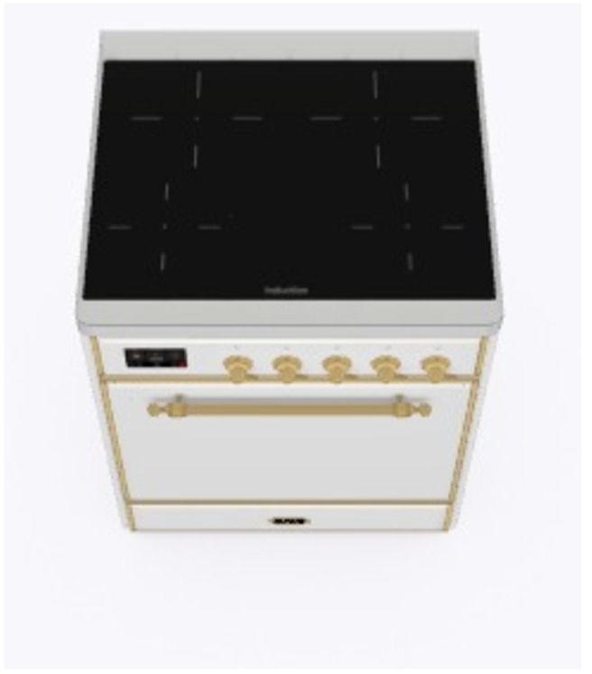 Ilve UMI30QNE3RAG Ral Custom Color With Brass Knobs