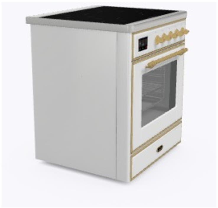 Ilve UMI09NS3RAG Ral Custom Color With Brass Knobs