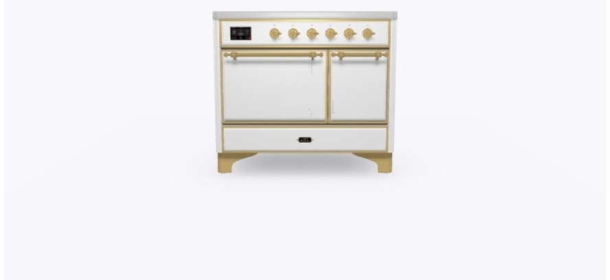 Ilve UMDI10QNS3RAG Ral Custom Color With Brass Knobs