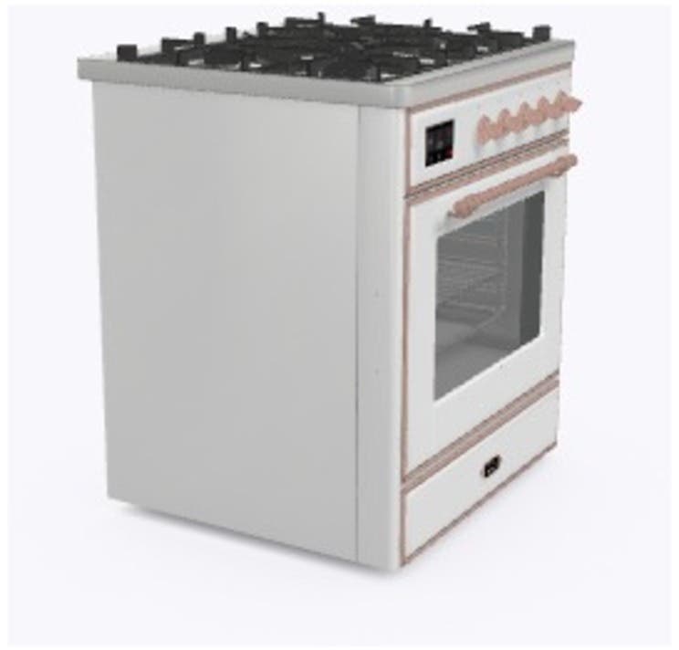 Ilve UM30DNE3RAP Ral Custom Color With Copper Knobs