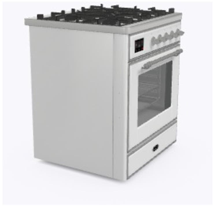 Ilve UM30DNE3RAC Ral Custom Color With Chrome Knobs