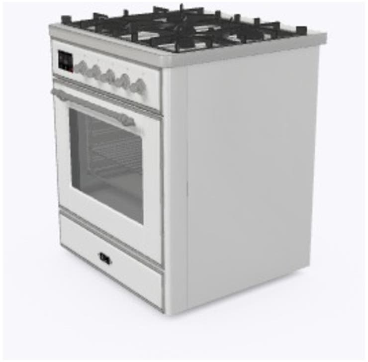 Ilve UM30DNE3RAC Ral Custom Color With Chrome Knobs
