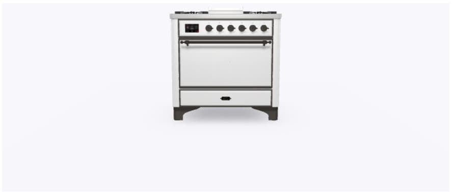 Ilve UM09FDQNS3RABLP Ral Custom Color With Bronze Knobs, Liquid Propane