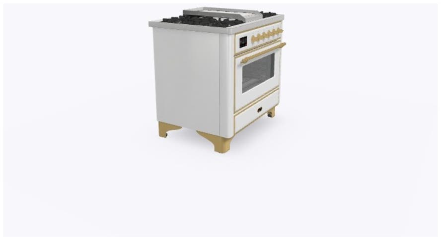 Ilve UM09FDNS3RAG Ral Custom Color With Brass Knobs
