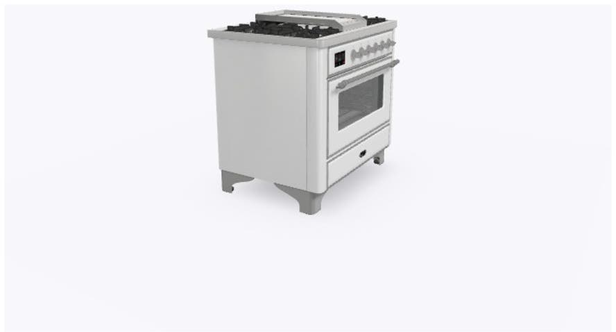 Ilve UM09FDNS3RAC Ral Custom Color With Chrome Knobs