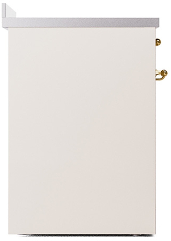 Ilve UPI304QNMPAWG Antique White With Brass Trim