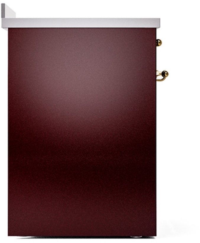 Ilve UPI304QNMPBUG Burgundy With Brass Trim