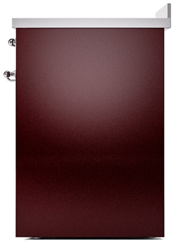 Ilve UPI304QNMPBUC Burgundy With Chrome Trim