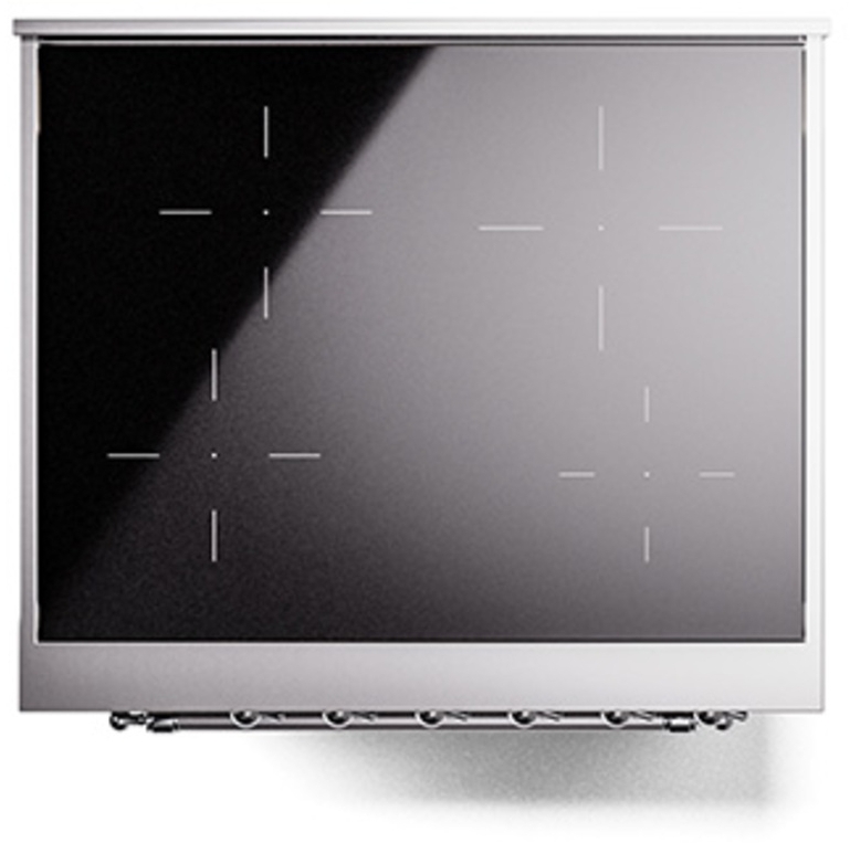 Ilve UPI304QNMPBKC Glossy Black With Chrome Trim