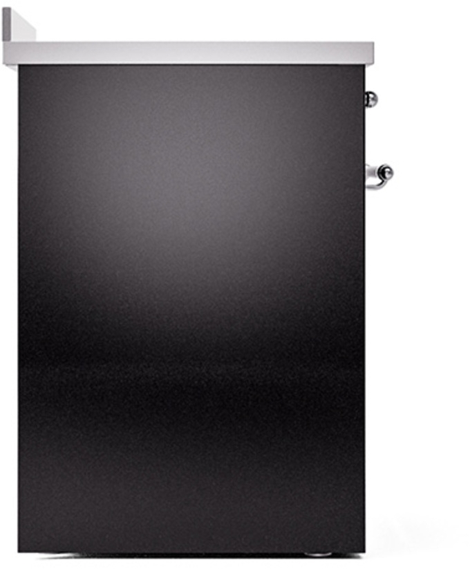 Ilve UPI304QNMPBKC Glossy Black With Chrome Trim