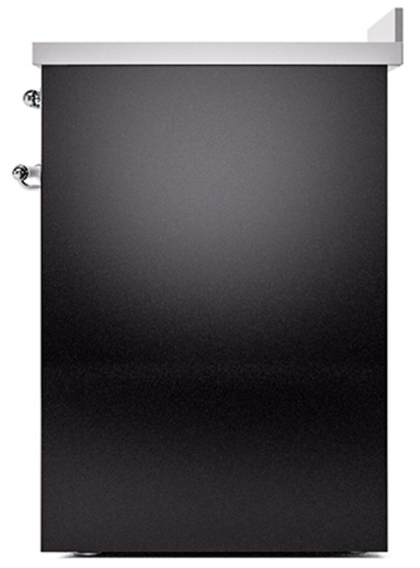 Ilve UPI304QNMPBKC Glossy Black With Chrome Trim