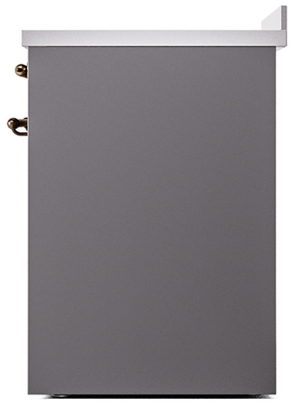 Ilve UPI304QNMPMGB Graphite Matte With Bronze Trim