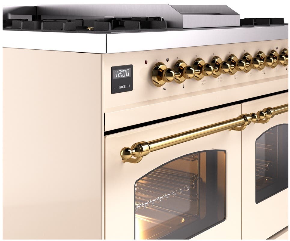 Ilve UPD40FNMPAWGLP Antique White, Brass Trim - LP