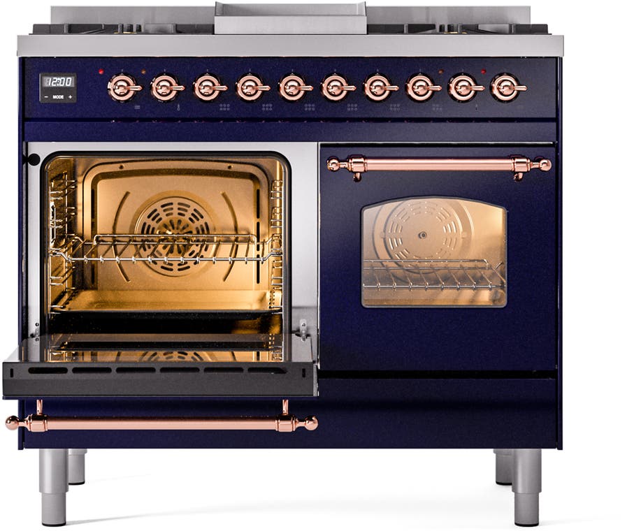 Ilve UPD40FNMPMBPLP Midnight Blue With Copper Trim, Lp