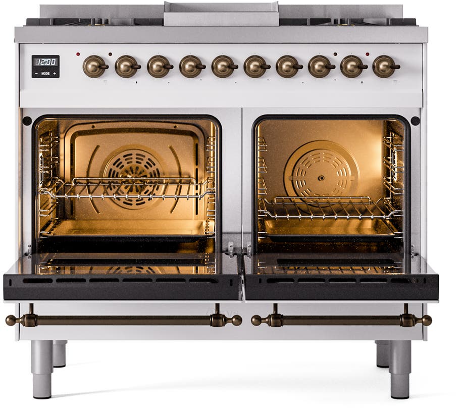 Ilve UPD40FNMPWHBLP White With Bronze Trim, Lp