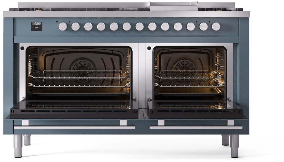 Ilve UP60FWMPBGLP Blue Grey With Satin Trim, Lp