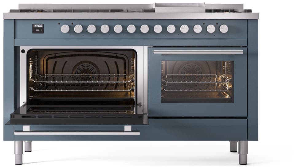 Ilve UP60FWMPBGLP Blue Grey With Satin Trim, Lp