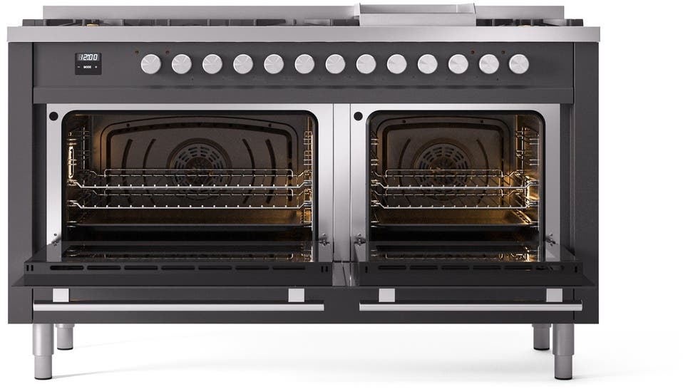 Ilve UP60FWMPMGLP Graphite Matte With Satin Trim, Lp