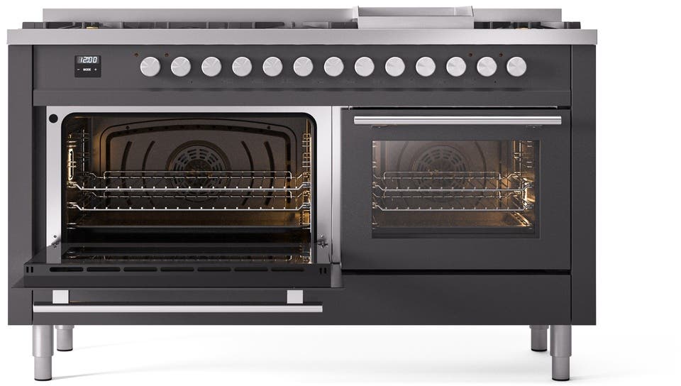 Ilve UP60FWMPMGLP Graphite Matte With Satin Trim, Lp