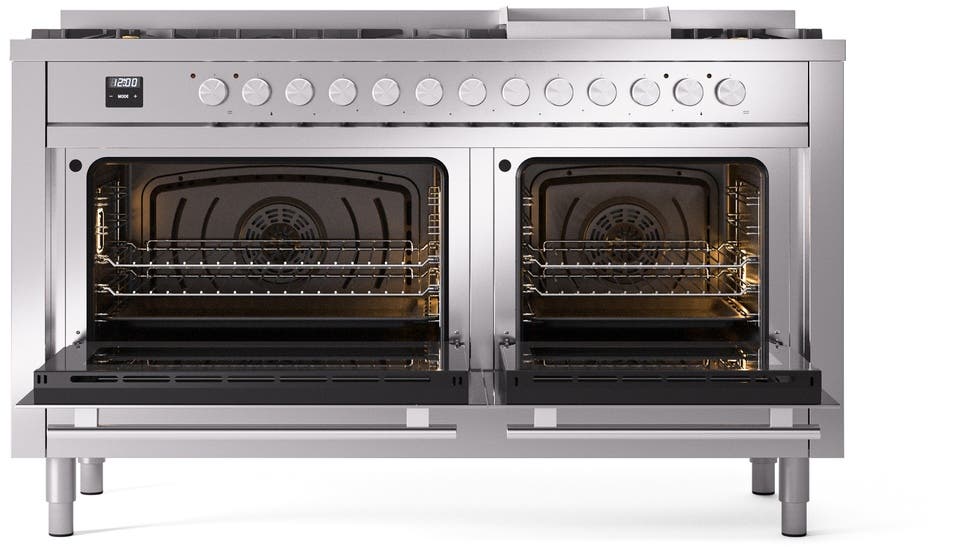 Ilve UP60FWMPSSLP Stainless Steel With Satin Trim, Lp
