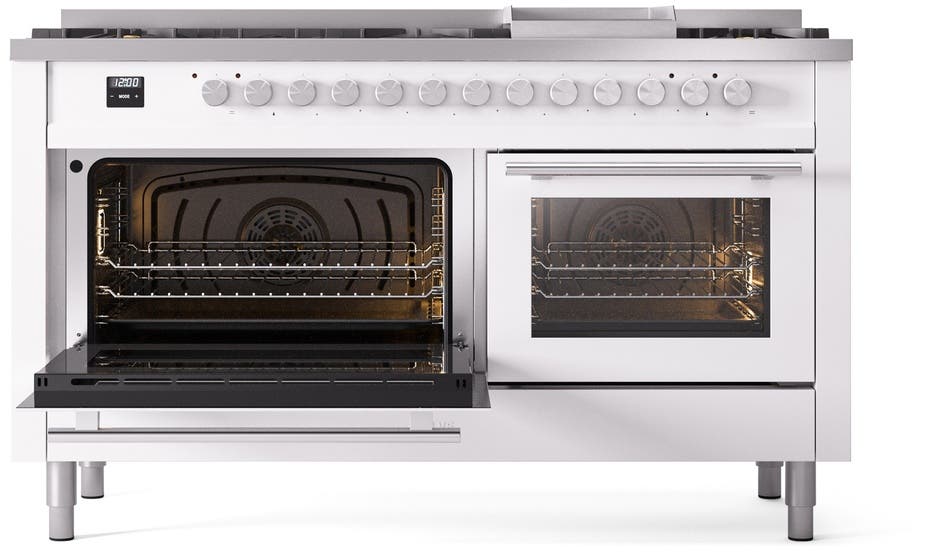 Ilve UP60FWMPWHLP White With Satin Trim, Lp