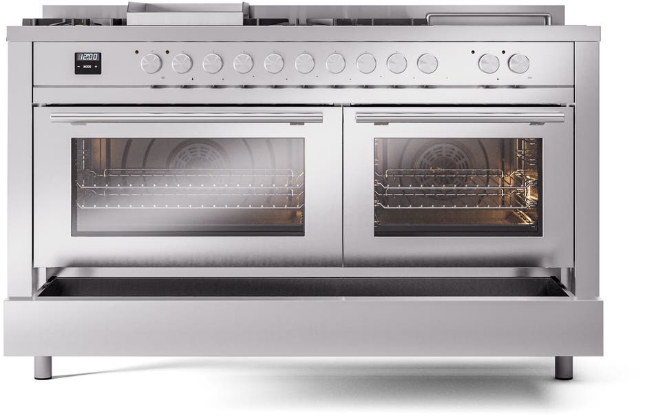 Ilve UP60FSWMPSSLP Stainless Steel With Satin Trim, Lp