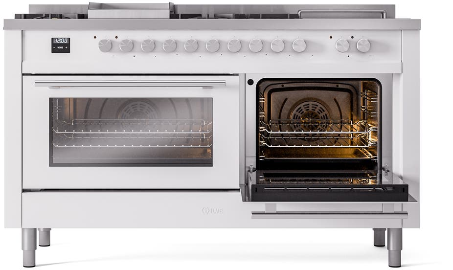 Ilve UP60FSWMPWHLP White With Satin Trim, Lp