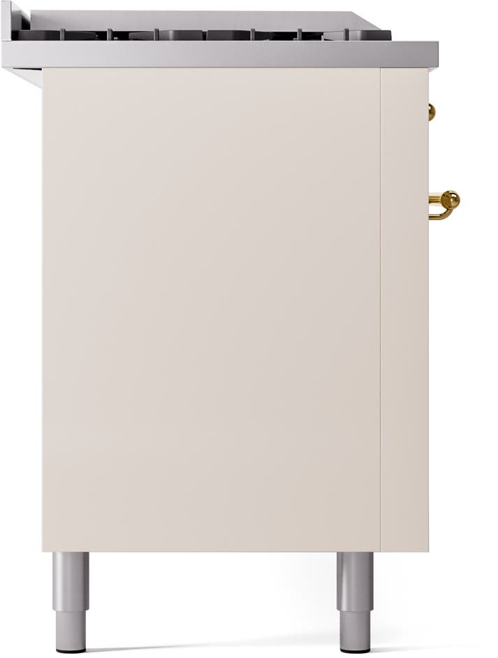 Ilve UP60FSNMPAWGLP Antique White With Brass Trim, Lp