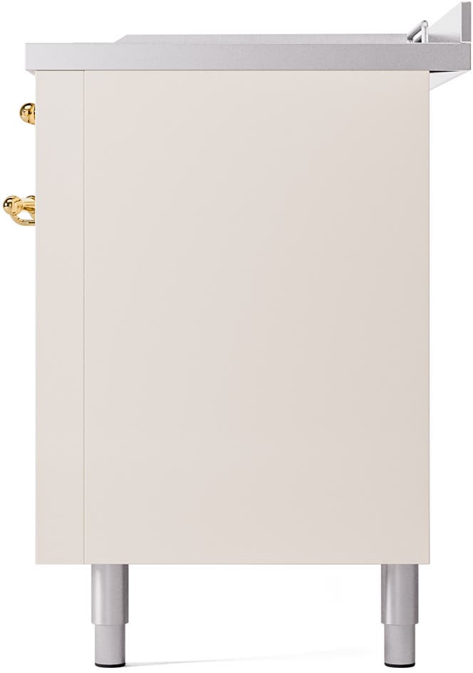 Ilve UP60FSNMPAWGLP Antique White With Brass Trim, Lp