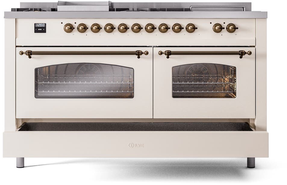 Ilve UP60FSNMPAWBLP Antique White With Bronze Trim, Lp