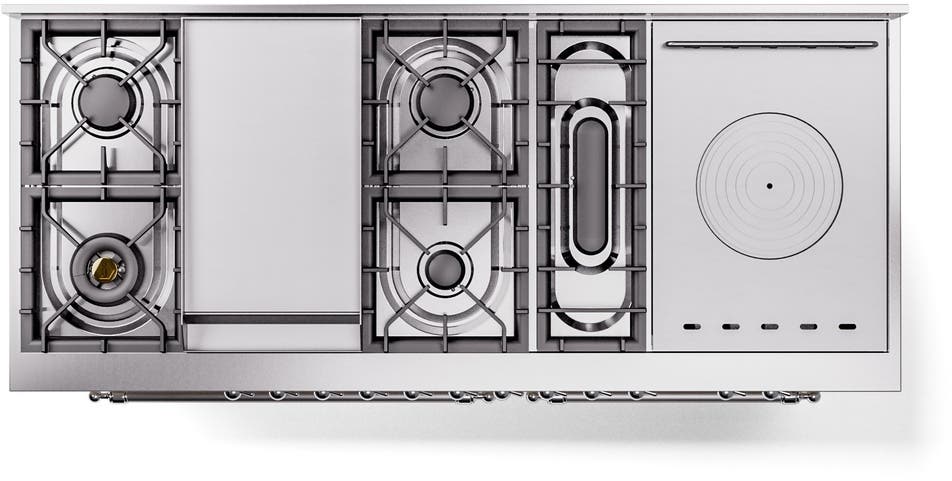 Ilve UP60FSNMPAWCLP Antique White With Chrome Trim, Lp